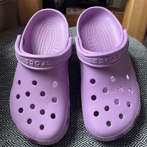 Lavender Crocs M8 W10